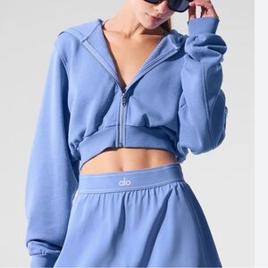 Alo yoga sweet escape zip up hoodie size large
